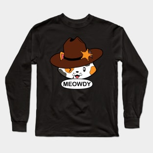 Meowdy Calico Cat Long Sleeve T-Shirt